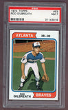 1974 Topps Baseball #93 Rod Gilbreath Braves PSA 7 NM 518023