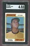 1974 Topps Baseball #173 Randy Jones Padres SGC 4.5 VG-EX+ Variation 518035