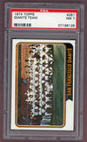 1974 Topps Baseball #281 San Francisco Giants Team PSA 7 NM 518055