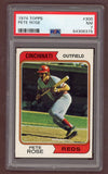 1974 Topps Baseball #300 Pete Rose Reds PSA 7 NM 518056