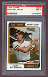 1974 Topps Baseball #329 Mark Belanger Orioles PSA 7 NM 518058