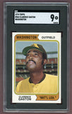 1974 Topps Baseball #364 Clarence Gaston Padres SGC 9 MINT Variation 518063