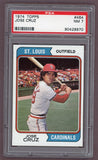 1974 Topps Baseball #464 Jose Cruz Cardinals PSA 7 NM 518073