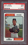 1974 Topps Baseball #465 Dick Bosman Indians PSA 7 NM 518074