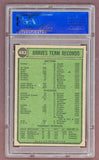 1974 Topps Baseball #483 Atlanta Braves Team PSA 7 NM 518075