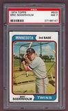 1974 Topps Baseball #503 Eric Soderholm Twins PSA 7 NM 518083