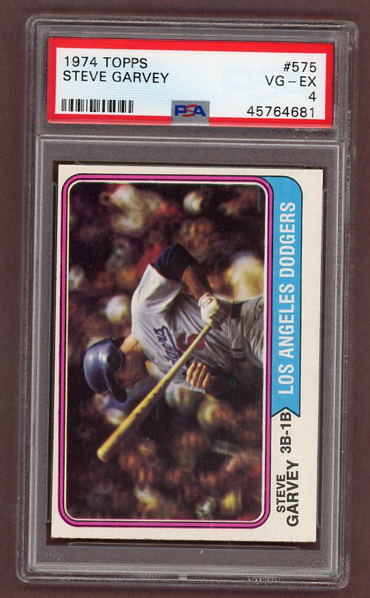 1974 Topps Baseball #575 Steve Garvey Dodgers PSA 4 VG-EX 518089