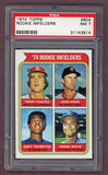 1974 Topps Baseball #604 Frank White Royals PSA 7 NM 518100