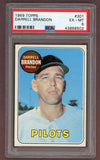 1969 Topps Baseball #301 Darrell Brandon Pilots PSA 6 EX-MT 518123