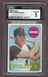 1969 Topps Baseball #335 Bill Mazeroski Pirates CGC 5 EX 518129