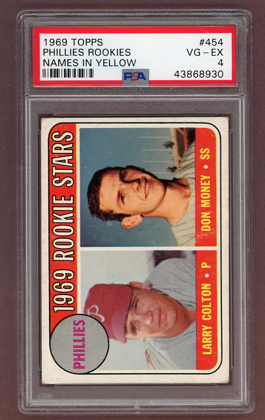 1969 Topps Baseball #454 Don Money Phillies PSA 4 VG-EX 518159