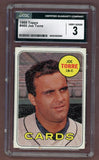 1969 Topps Baseball #460 Joe Torre Cardinals CGC 3 VG 518162