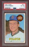 1969 Topps Baseball #631 John Kennedy Pilots PSA 4 VG-EX 518202