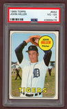 1969 Topps Baseball #642 John Hiller Tigers PSA 4 VG-EX 518203