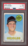 1969 Topps Baseball #86 Pete Richert Orioles PSA 4 VG-EX 518219