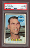 1969 Topps Baseball #121 Joe Grzenda Twins PSA 4 VG-EX 518224