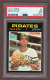 1971 Topps Baseball #002 Dock Ellis Pirates PSA 7 NM st 518240