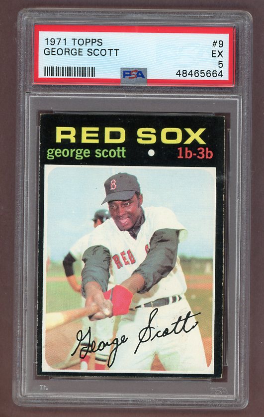 1971 Topps Baseball #009 George Scott Red Sox PSA 5 EX 518242