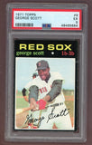 1971 Topps Baseball #009 George Scott Red Sox PSA 5 EX 518242