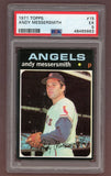 1971 Topps Baseball #015 Andy Messersmith Angels PSA 5 EX 518243