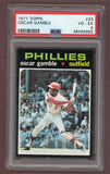 1971 Topps Baseball #023 Oscar Gamble Phillies PSA 4 VG-EX 518244