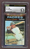 1971 Topps Baseball #025 Clarence Gaston Padres CSG 5.5 EX+ 518245