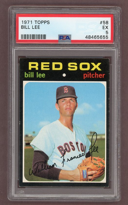 1971 Topps Baseball #058 Bill Lee Red Sox PSA 5 EX 518249