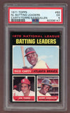 1971 Topps Baseball #062 N.L. Batting Leaders Joe Torre PSA 5 EX 518250