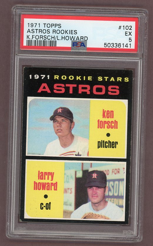 1971 Topps Baseball #102 Ken Forsch Astros PSA 5 EX 518261