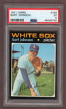 1971 Topps Baseball #156 Bart Johnson White Sox PSA 5 EX 518269