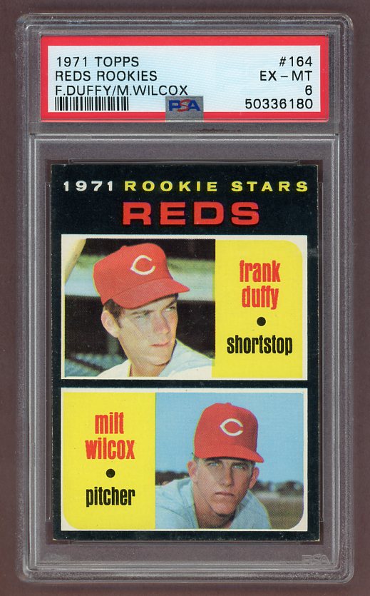 1971 Topps Baseball #164 Frank Duffy Reds PSA 6 EX-MT 518270