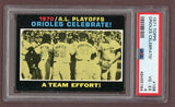 1971 Topps Baseball #198 A.L. Play Offs Summary Powell PSA 4 VG-EX 518276