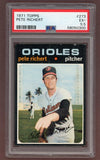 1971 Topps Baseball #273 Pete Richert Orioles PSA 5.5 EX+ 518291