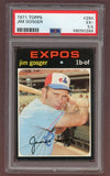 1971 Topps Baseball #284 Jim Gosger Expos PSA 5.5 EX+ 518299