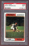 1974 Topps Baseball #435 Dave Concepcion Reds PSA 7 NM 518328