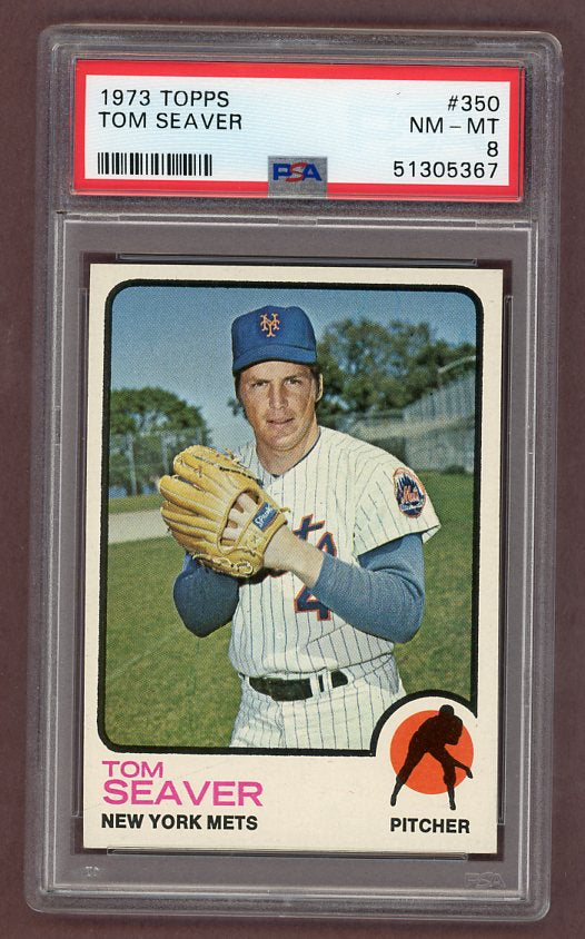 1973 Topps Baseball #350 Tom Seaver Mets PSA 8 NM/MT 518334