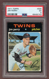 1971 Topps Baseball #500 Jim Perry Twins PSA 5 EX 518352