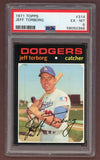 1971 Topps Baseball #314 Jeff Torborg Dodgers PSA 6 EX-MT 518388