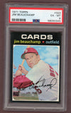 1971 Topps Baseball #322 Jim Beauchamp Cardinals PSA 6 EX-MT 518394