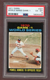 1971 Topps Baseball #327 World Series Game 1 Boog Powell PSA 6 EX-MT 518398