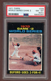 1971 Topps Baseball #328 World Series Game 2 Don Buford PSA 8 NM/MT oc 518400