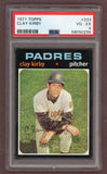 1971 Topps Baseball #333 Clay Kirby Padres PSA 4 VG-EX 518403