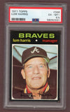 1971 Topps Baseball #346 Lum Harris Braves PSA 6.5 EX-MT+ 518410