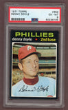 1971 Topps Baseball #352 Denny Doyle Phillies PSA 6 EX-MT 518415