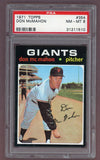 1971 Topps Baseball #354 Don McMahon Giants PSA 8 NM/MT 518417