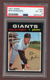 1971 Topps Baseball #354 Don McMahon Giants PSA 6 EX-MT 518418