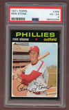 1971 Topps Baseball #366 Ron Stone Phillies PSA 4 VG-EX 518424