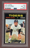 1971 Topps Baseball #367 Dalton Jones Tigers PSA 8 NM/MT oc 518425