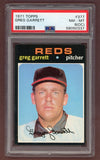 1971 Topps Baseball #377 Greg Garrett Reds PSA 8 NM/MT oc 518428