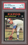 1971 Topps Baseball #434 Gary Sutherland Expos PSA 6 EX-MT 518444